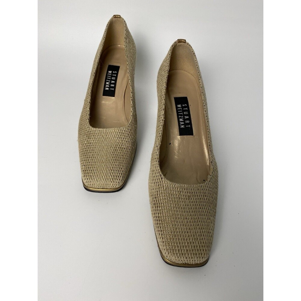 Stuart Weitzman Heels Gold Pumps 8.5 N